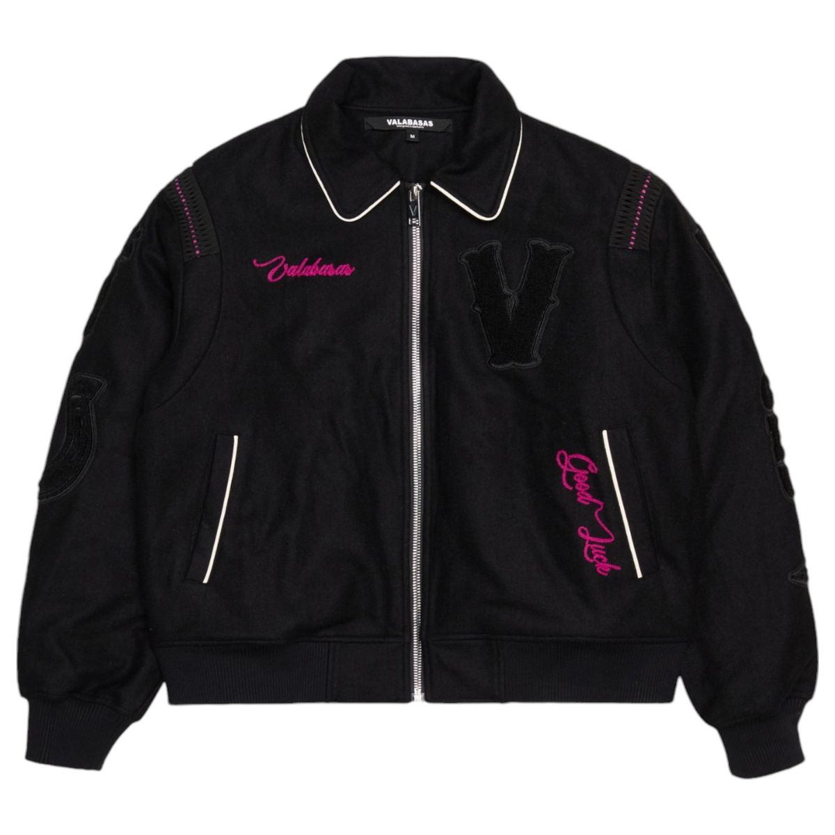 Valabasas "Wild Bunch" Black Letterman Jacket