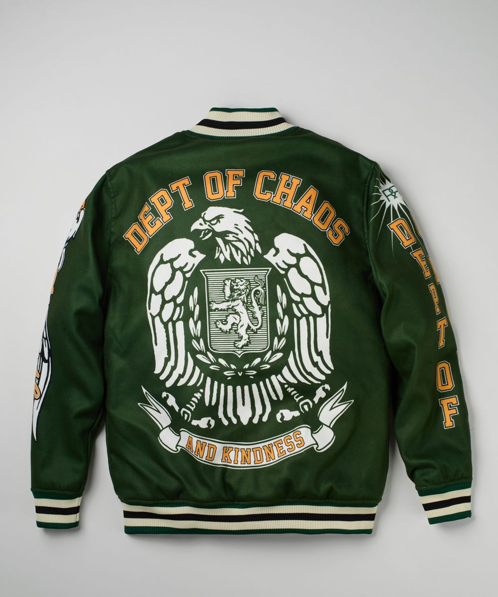 Reason Dept of Chaos Varsity Jacket