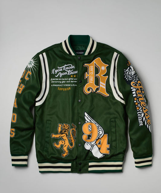 Reason Dept of Chaos Varsity Jacket