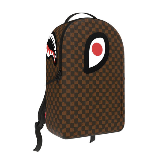Sprayground " ONE EYE BROWN CHECK " Backpack