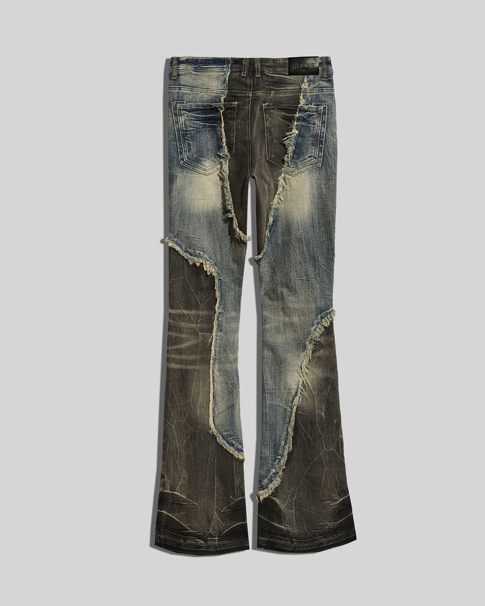 Gftd Brady Md Wash  Flare Stacked Jeans