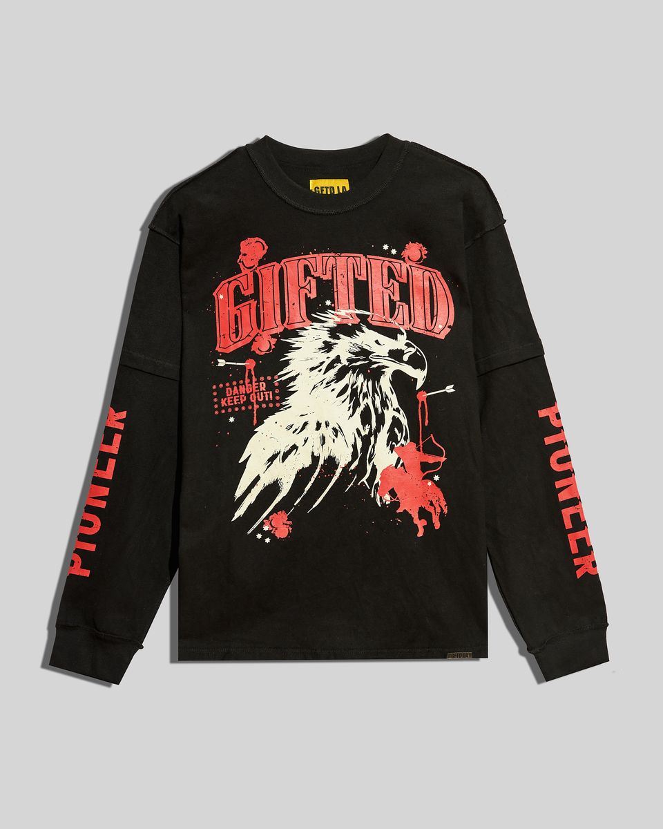 Gftd First West Black/Red Long Sleeve