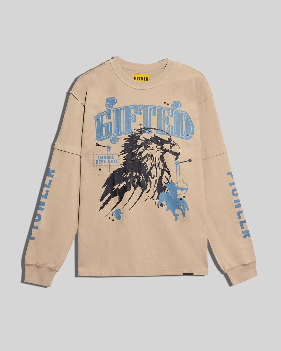 Gftd First West Bone/Blue Long Sleeve