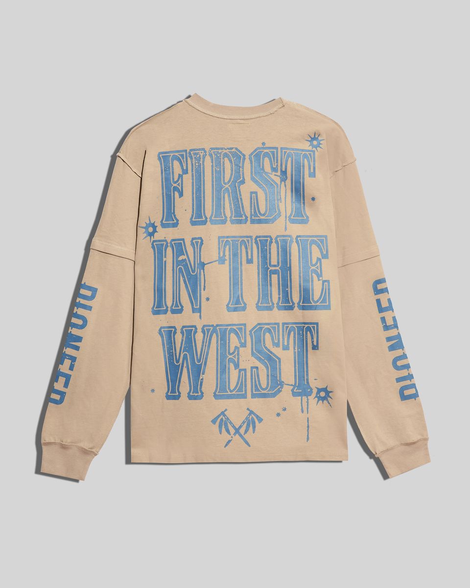 Gftd First West Bone/Blue Long Sleeve