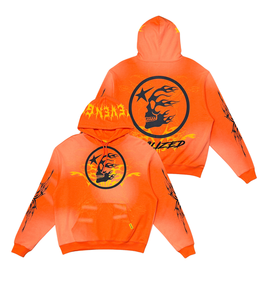 Civilized “Revenge” Orange Hoodie