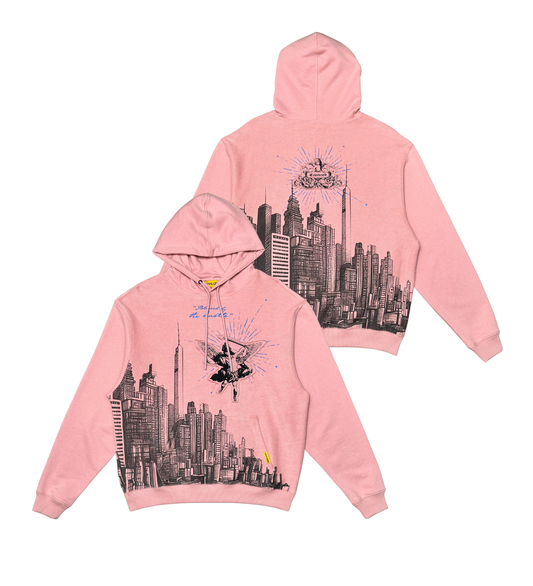 Civilized Blessed By The Hustle Pink Hoodie