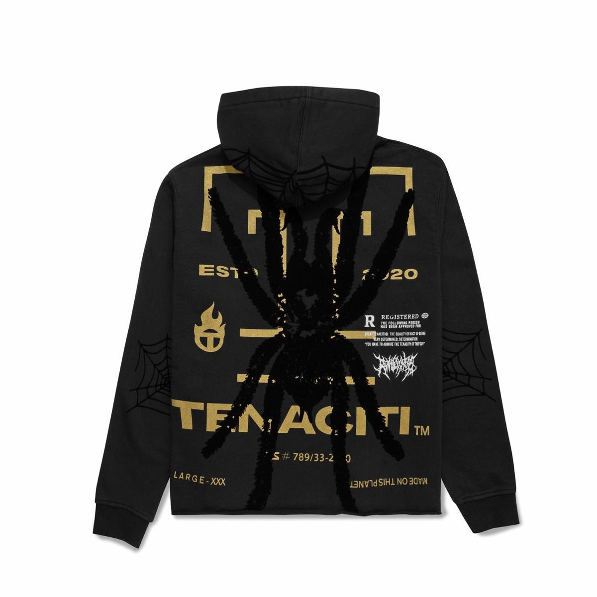 Tenaciti Spider Black Hoodie