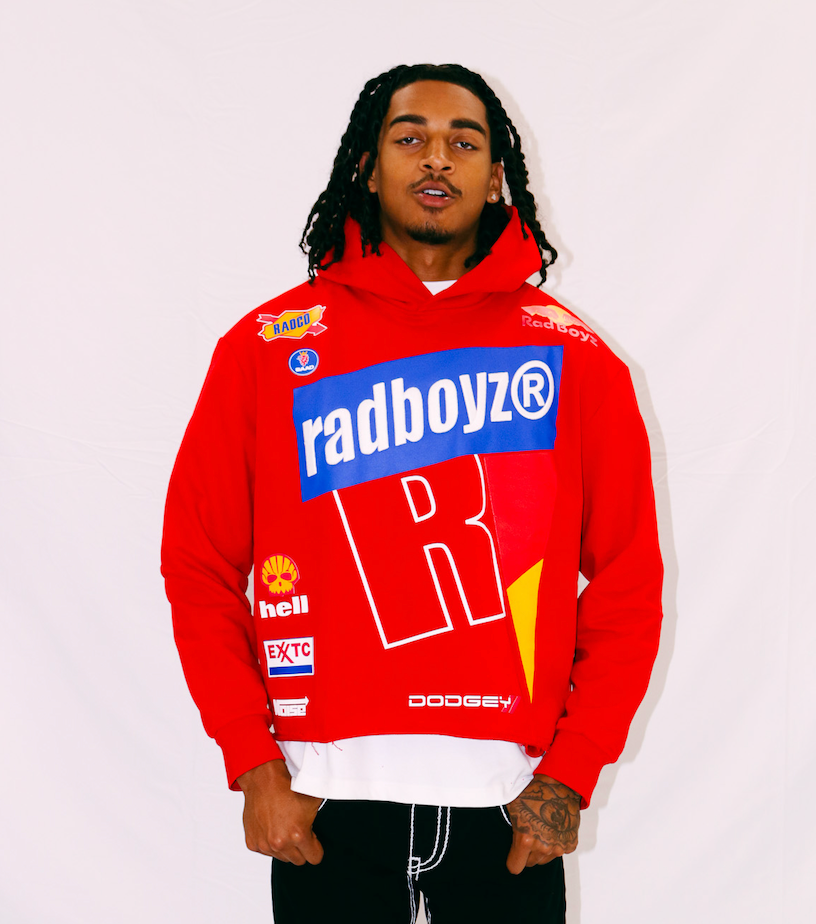 Rad Boyz Red Bull Crop Hoodie Red