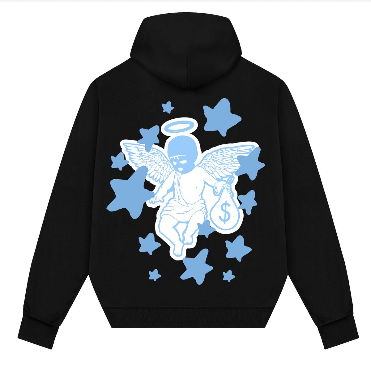 Hasta Muerte  Blue Flame Hoodie