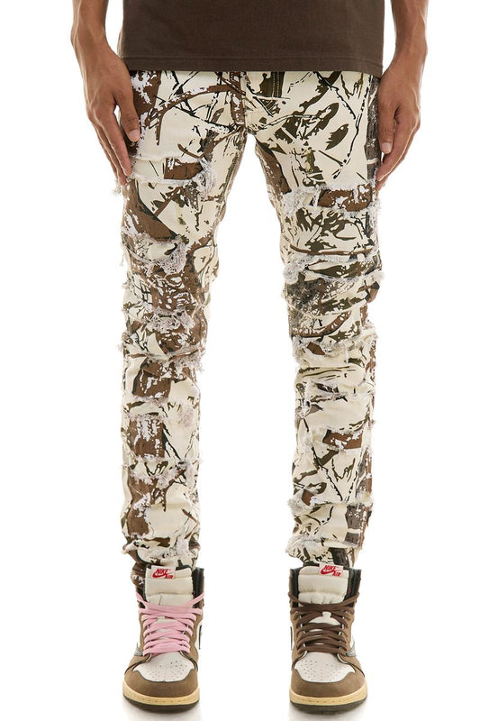 Kdnk Complex Camo Cream Jeans