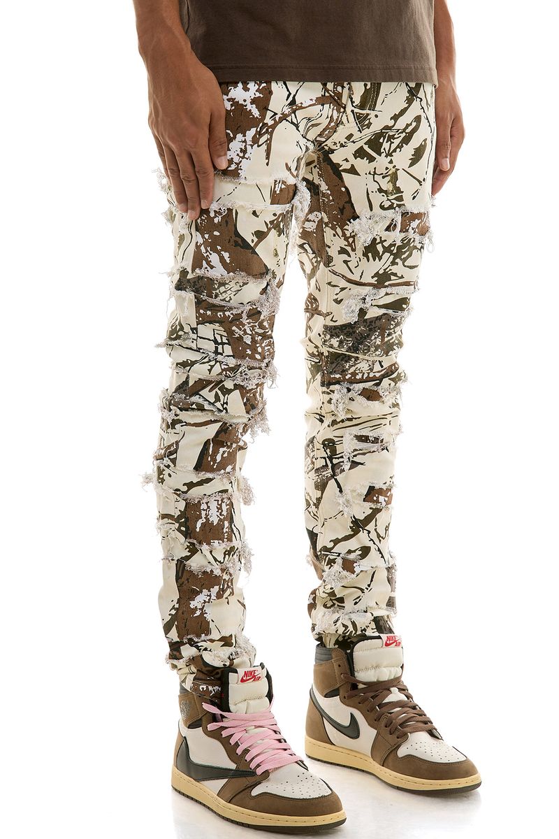 Kdnk Complex Camo Cream Jeans