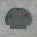 Reelistik Heart Club Crew Neck Charcoal