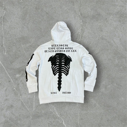 Reelistik Bones Hoodie White