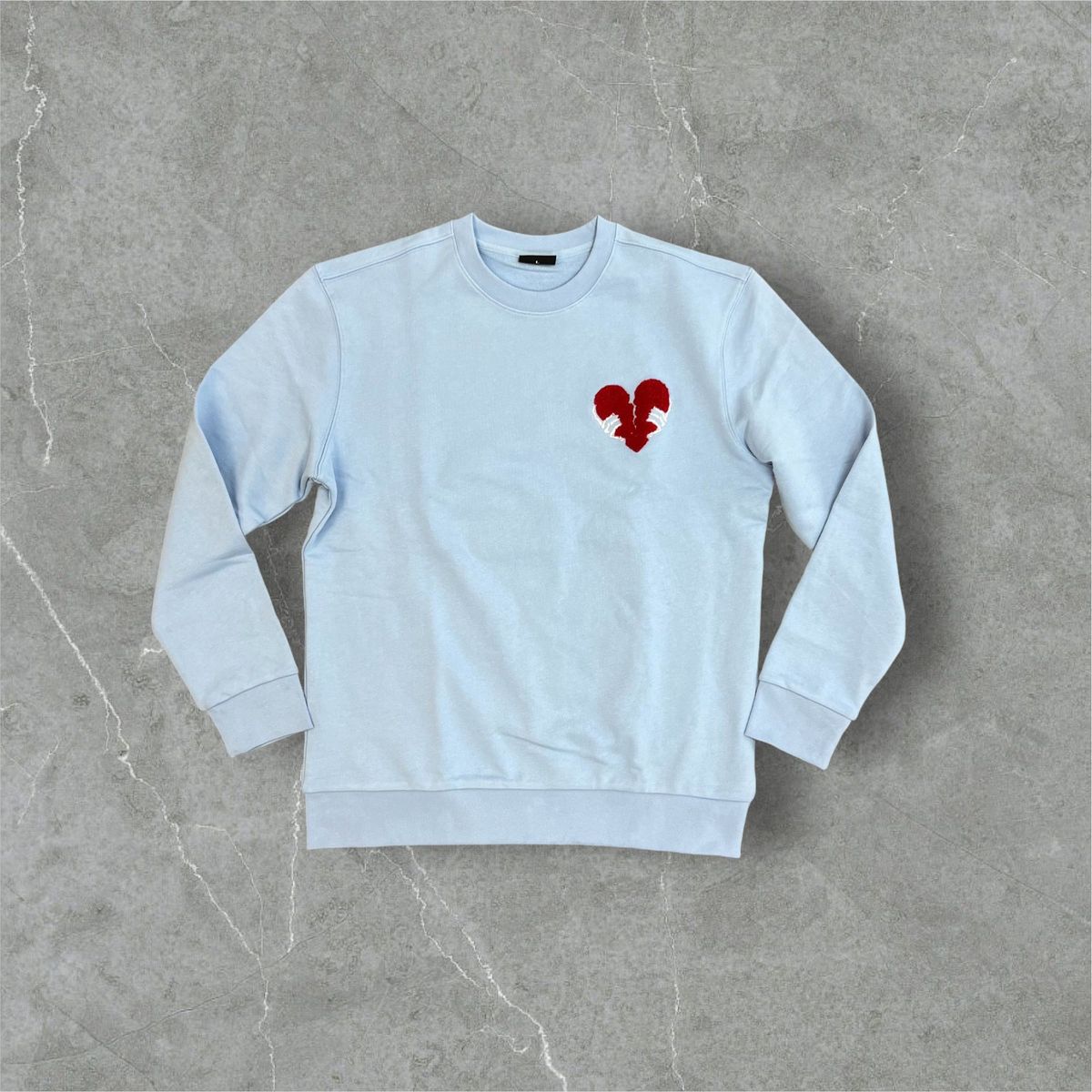 Reelistik Heart Club Crew Neck Light Blue