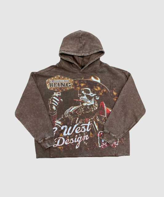 G West Being Enlightened Crop Hoodie