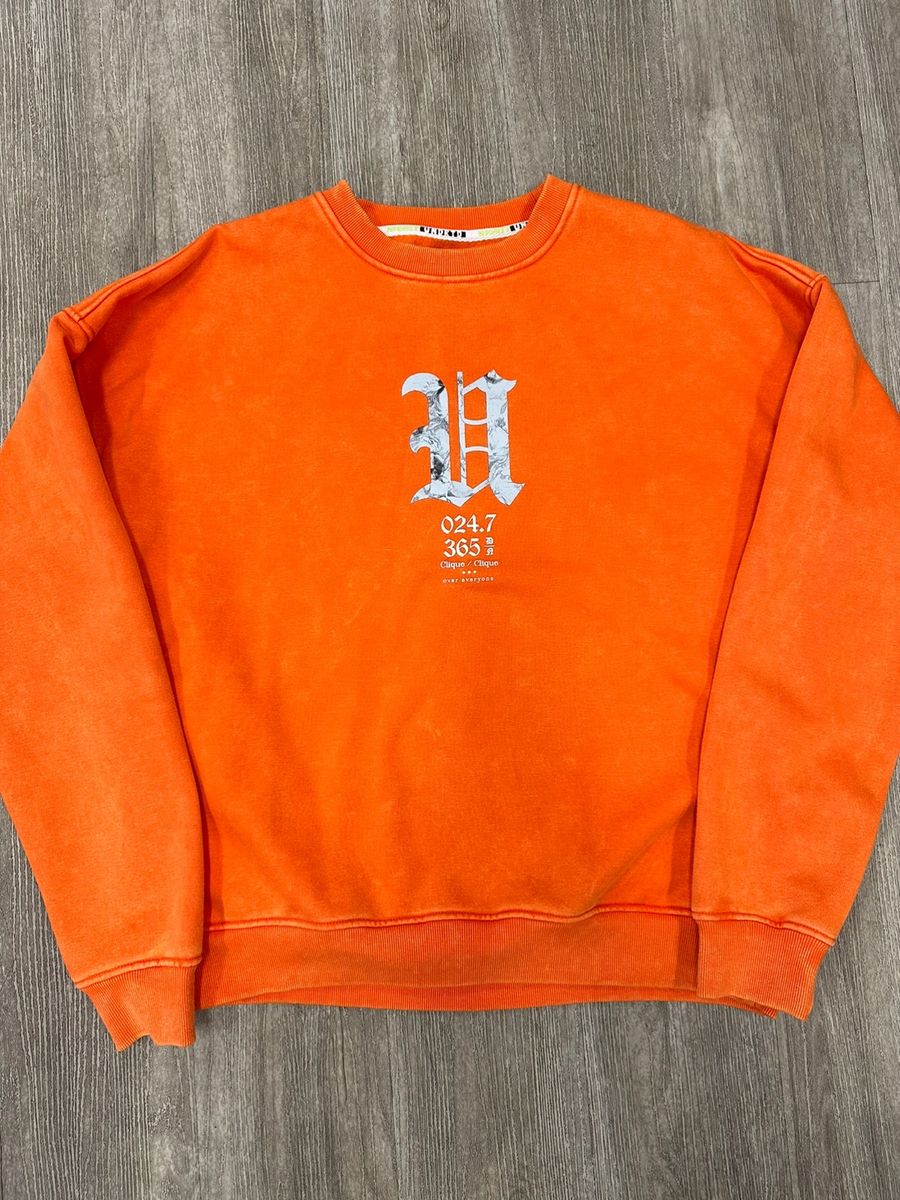 Highly Undrtd "U" Orange  Crewneck