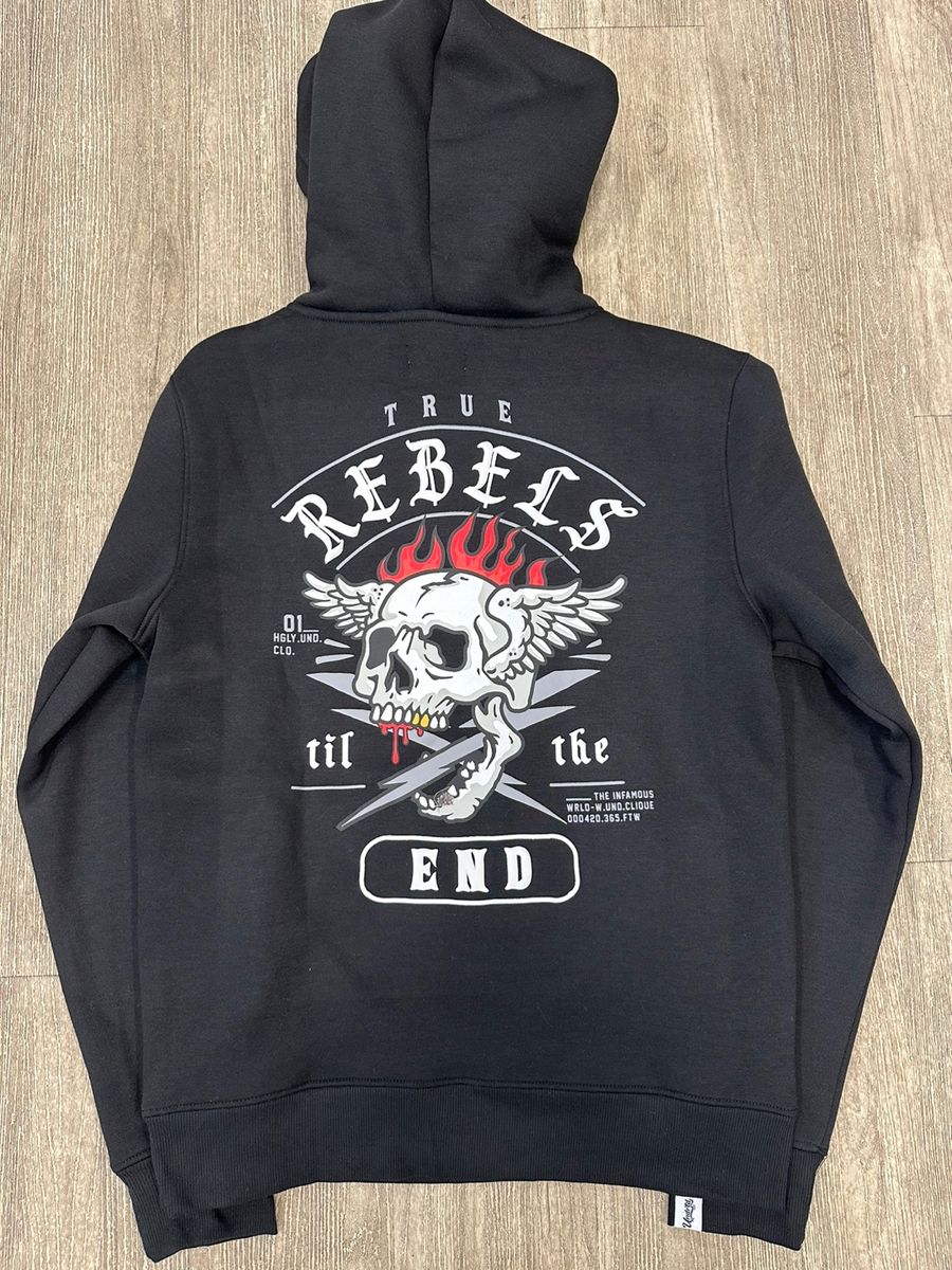 Highly Undrtd True Rebels Black Hoodie