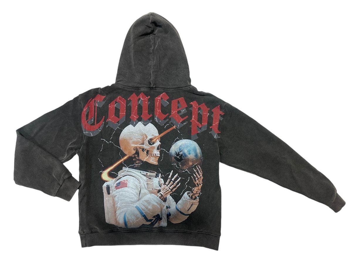 Concept "Astronaut" Black Wash Hoodie