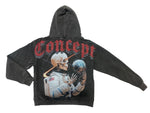 Concept "Astronaut" Black Wash Hoodie