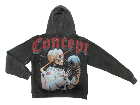 Concept "Astronaut" Black Wash Hoodie