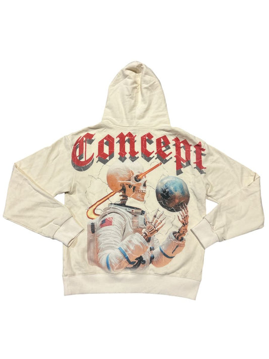 Concept "Astronaut" Cream Wash Hoodie