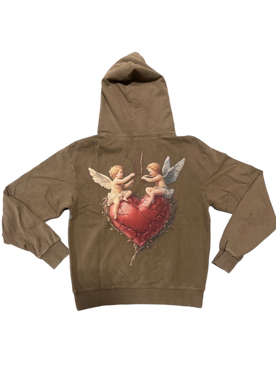 Concept "Angel" Brown Wash Hoodie