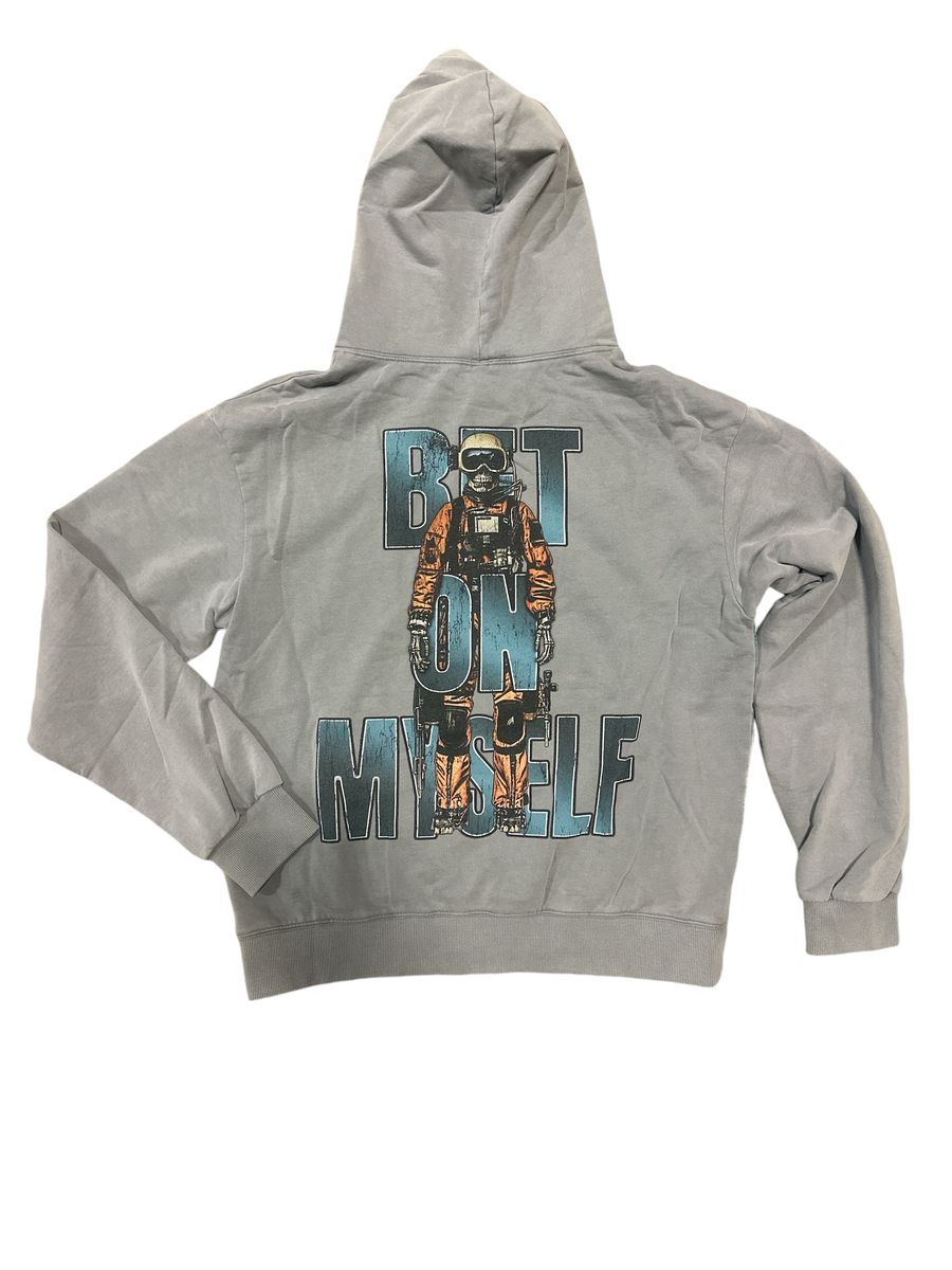Concept  "Skier" Grey Wash Hoodie