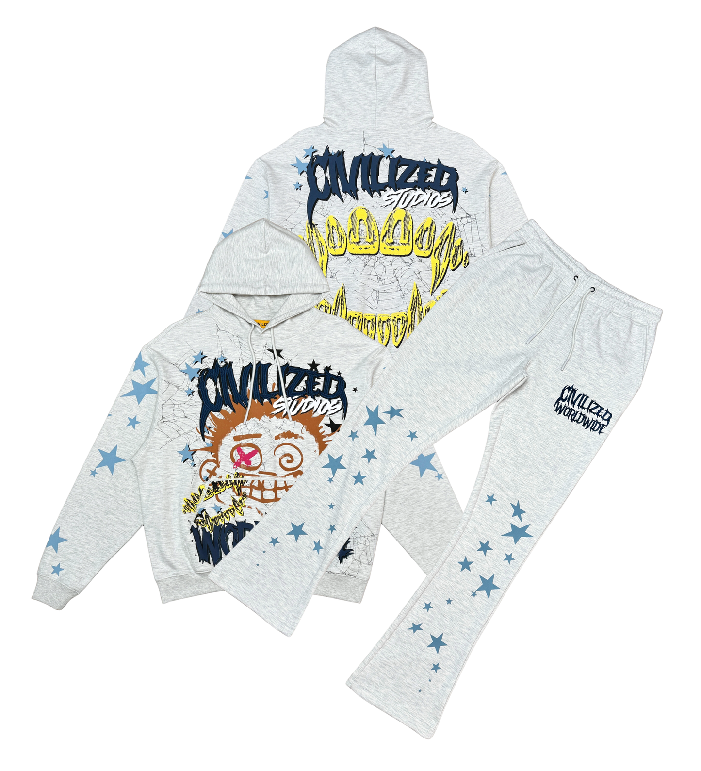 Civilized Worldwide Pullover Jogger Set