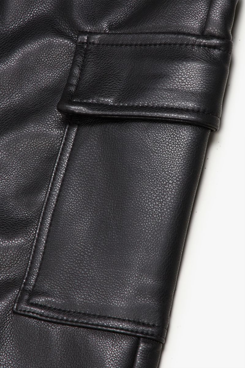 Valabasas "Citing" Black Skinny Vegan Leather Jean