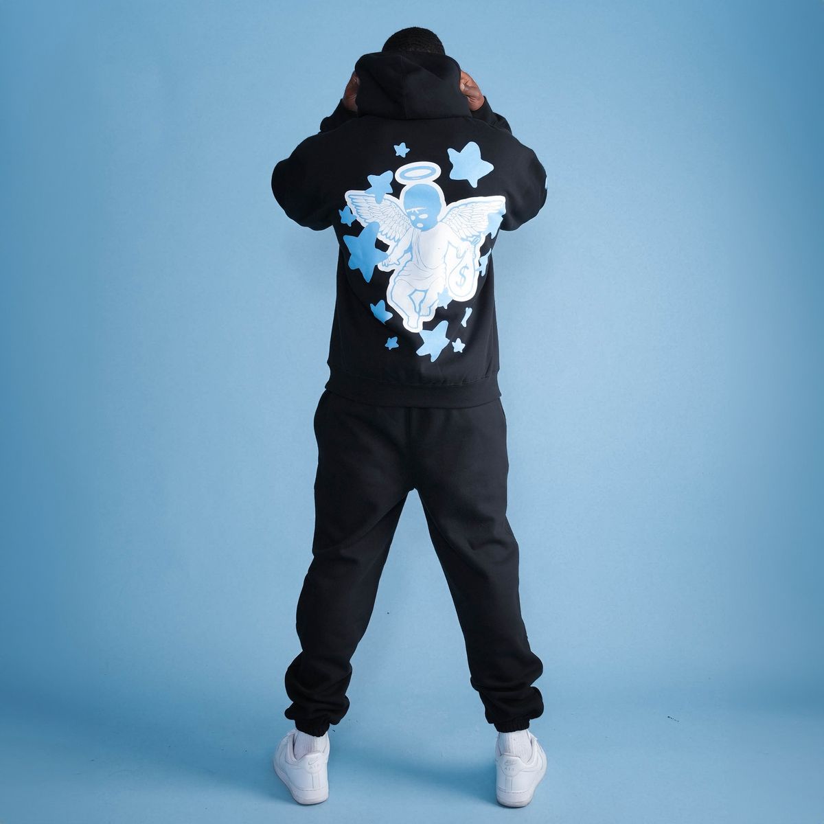 Hasta Muerte  Blue Flame Hoodie