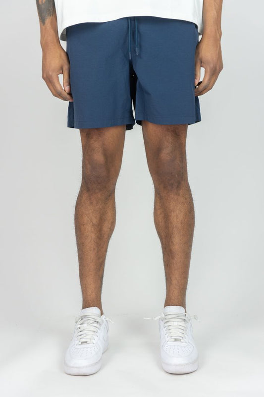 Rebel Minds Navy Nylon Shorts