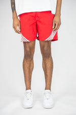Rebel Minds Red / White Stripe Nylon Shorts