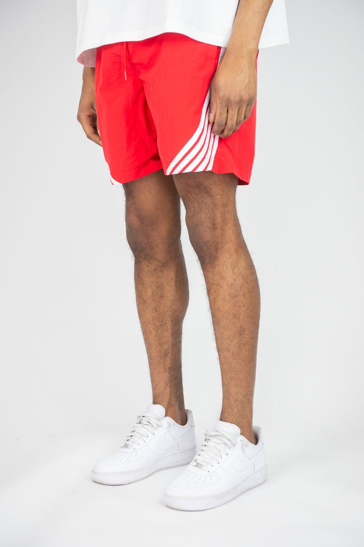 Rebel Minds Red / White Stripe Nylon Shorts