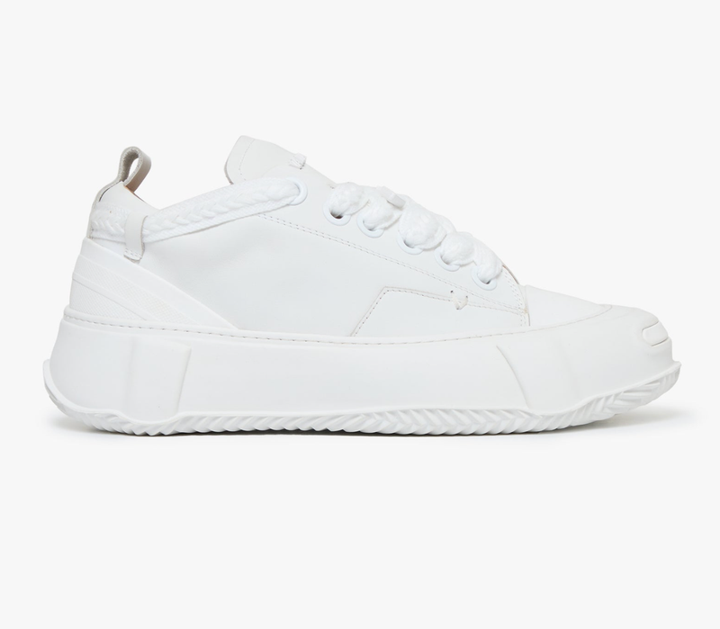 VALABASAS "VISION" WHITE LEATHER LOW TOP (VLBS-100LOW)