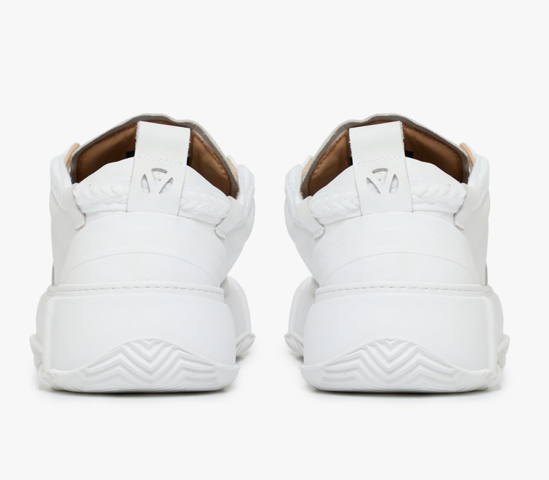 VALABASAS "VISION" WHITE LEATHER LOW TOP (VLBS-100LOW)