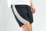 Rebel Minds Black / White Stripe Nylon Shorts
