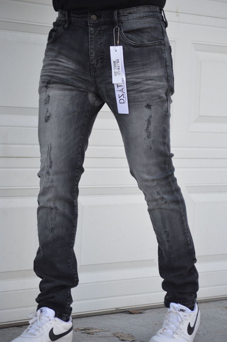 Disaster Super Stretch Denim - Slim Fit - Black Tow Tone 005