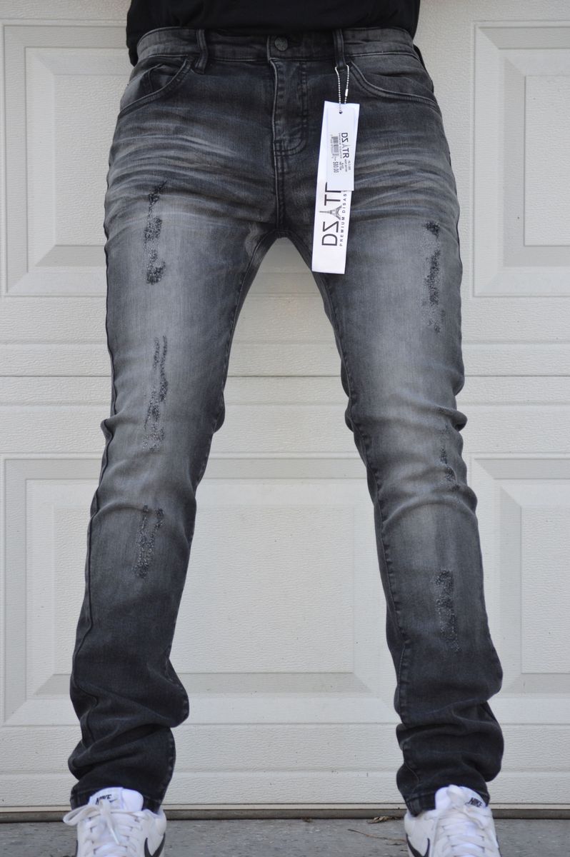 Disaster Super Stretch Denim - Slim Fit - Black Tow Tone 005