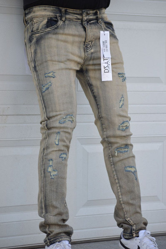 Disaster Super Stretch Denim - Slim Fit - Blue Vintage 387