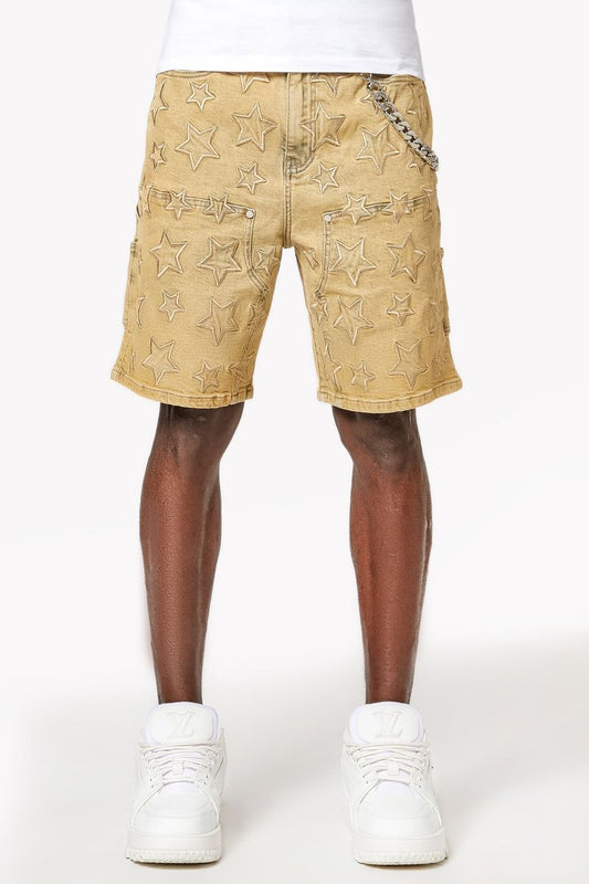 Guapi Vintage Stars Denim Shorts