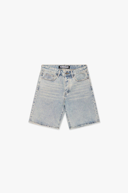 6th Nbrhd "District " Blue Denim Shorts
