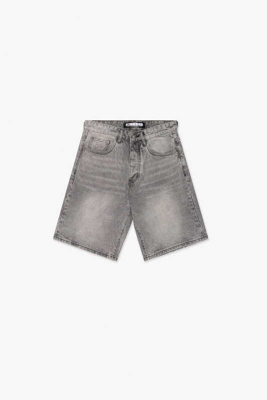 6th Nbrhd "District " Grey Denim Shorts
