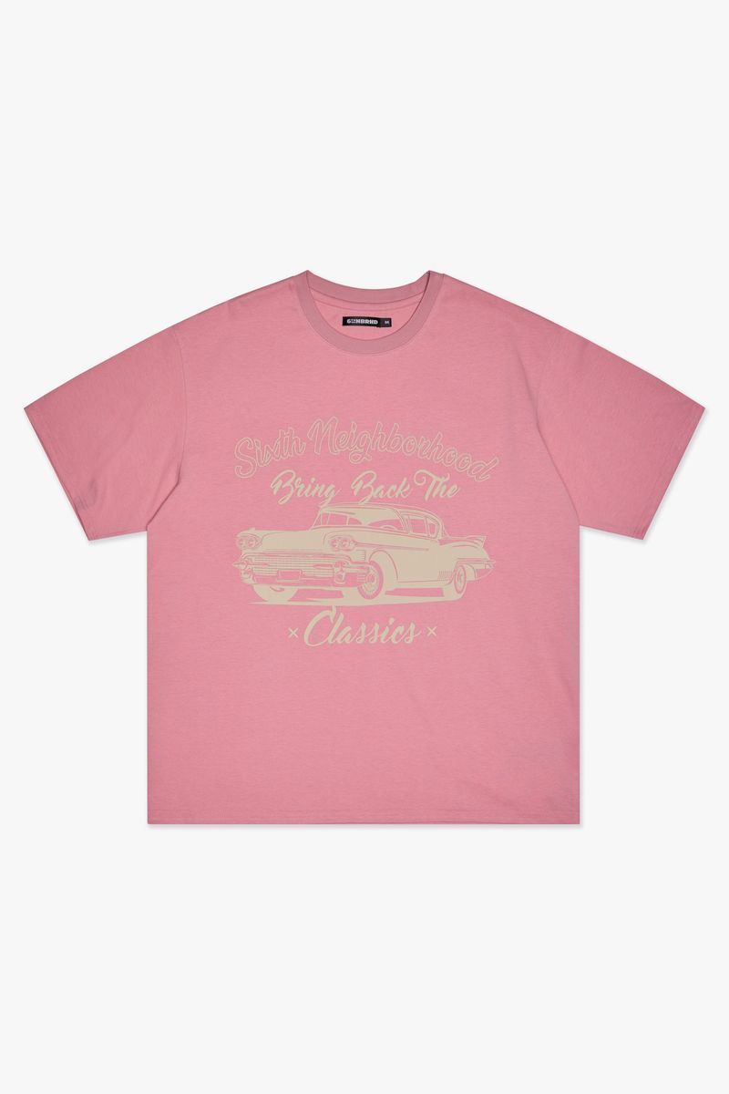 6th Nbrhd " Classic is Back  " T-Shirt Pink