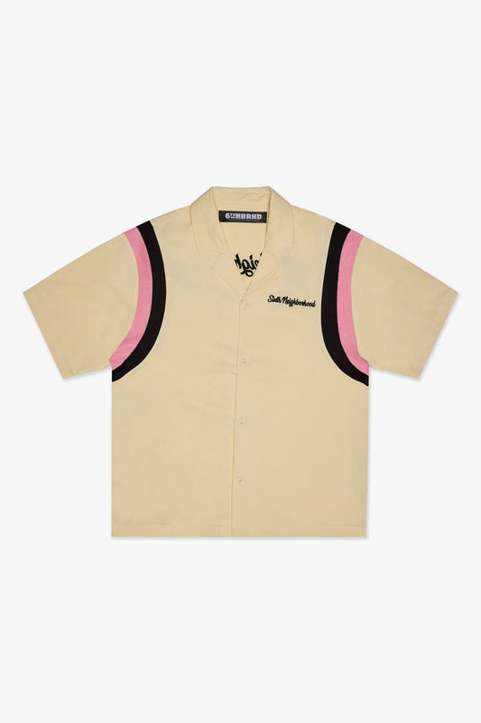 6th Nbrhd " In My Lane  " Button Down Cream