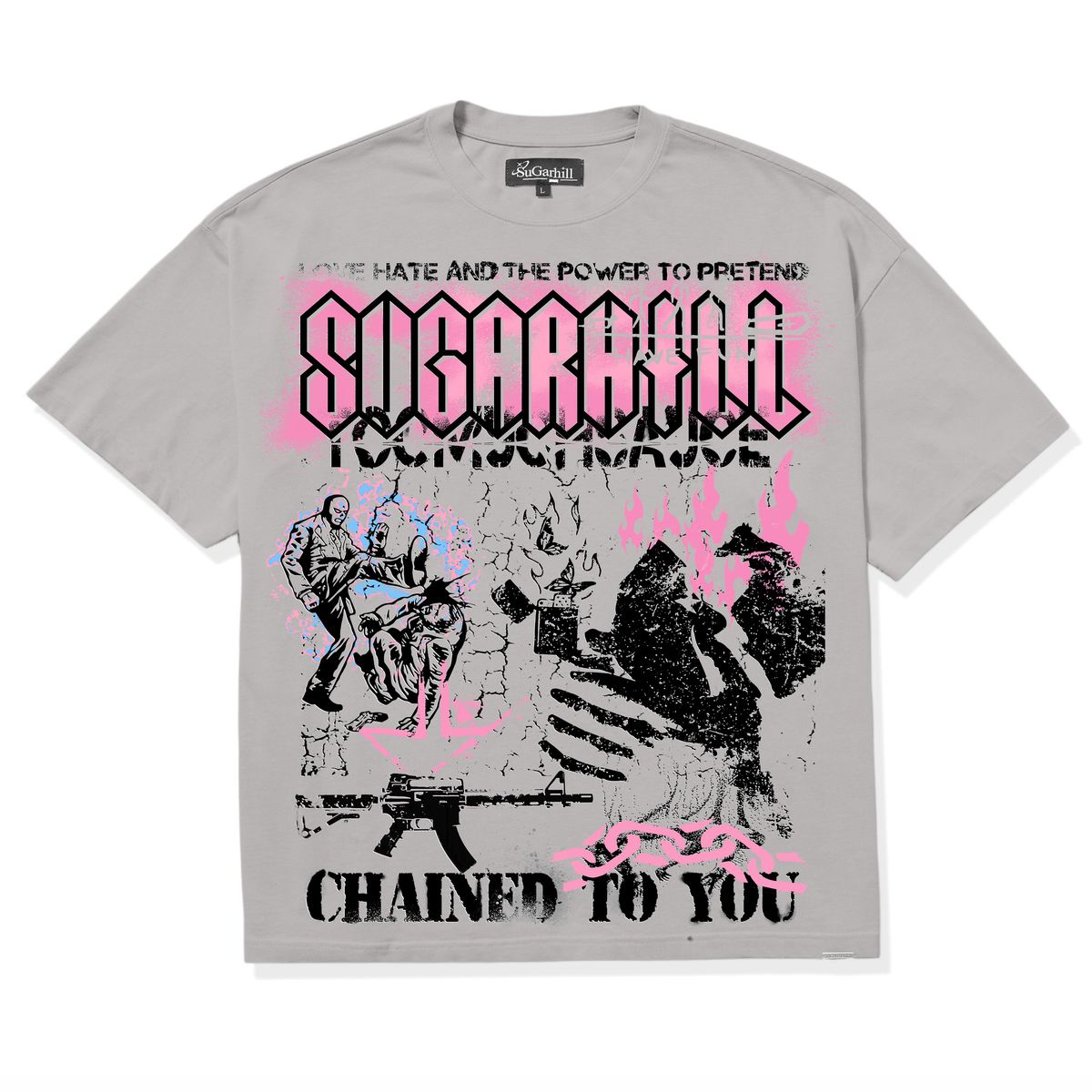 Sugarhill "PRETENDER" T-SHIRT (LAVA GREY) (SH25-SUM2-06)