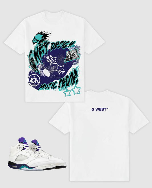 G WEST GROOVE SERIES T-SHIRT White