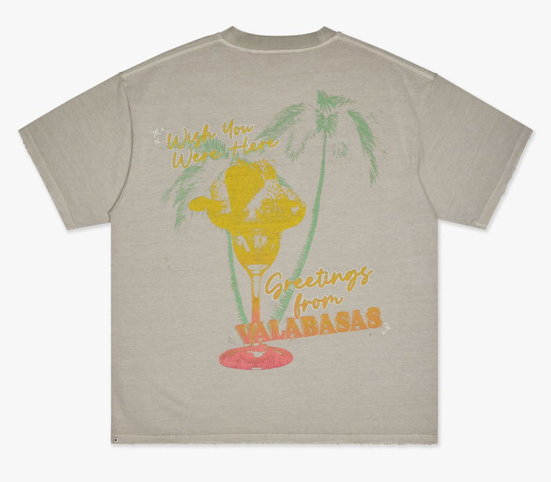 Valabasas "GREETINGS" TEE (VLBS-VT1-1023) LIGHT GREY