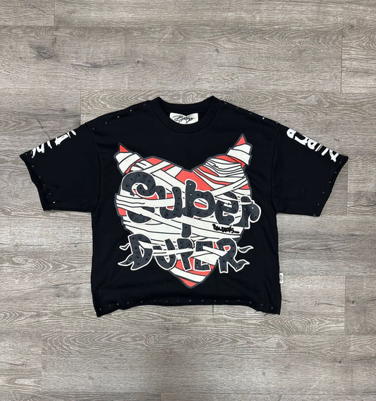 Bkys Super Duper Cropped Black T-Shirt