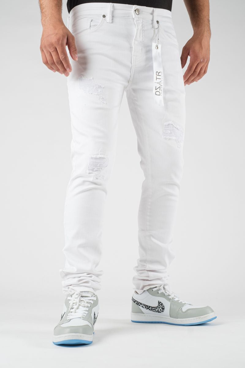 Disaster Super Stretch Denim - Slim Fit - White 284