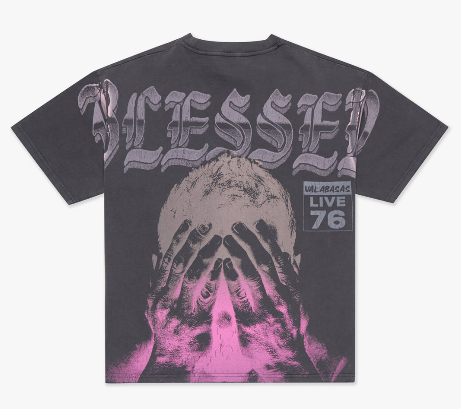 Valabasas "BLESSED" VINTAGE TEE (VLBS-VT4-1025) GREY